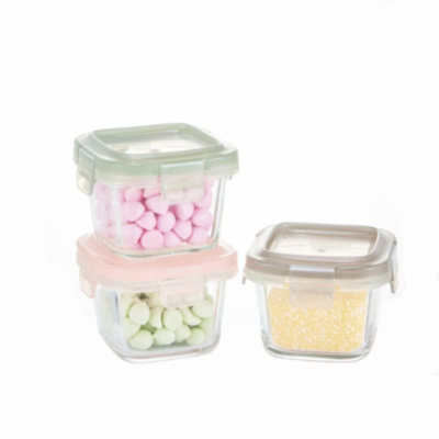 Mini Baby Food Glass Container