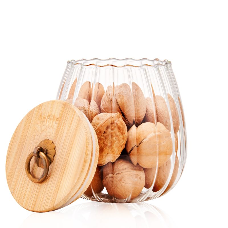 Small Airtigh Glass Jar With Bamboo Lid