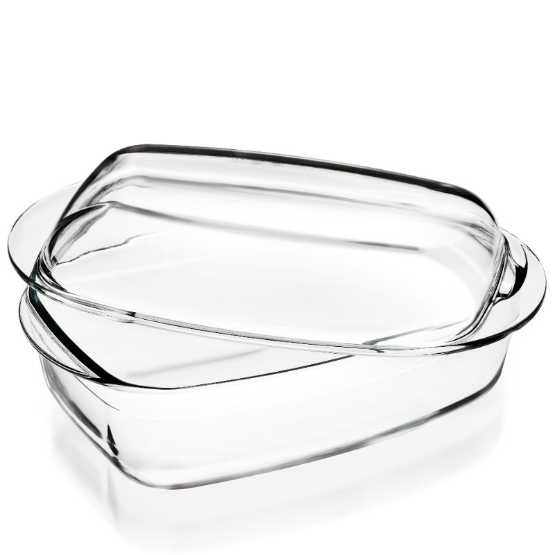 Rectangle Glass Casserole Set With Glass Lid