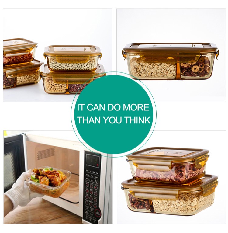 Meal Prep Glass Lunch Containers