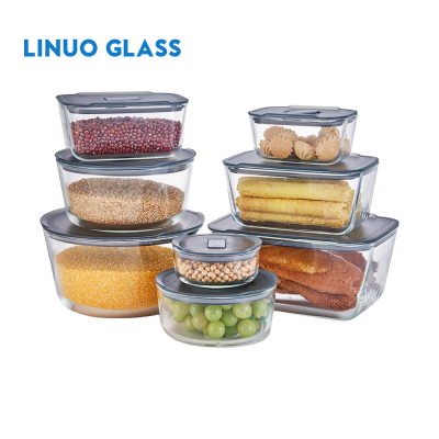 食事の準備用ガラス食品容器