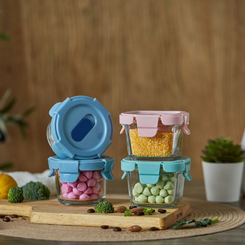 Glass Baby Food Containers With Vent