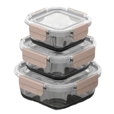 Glass Food Lunch Containers With Lids