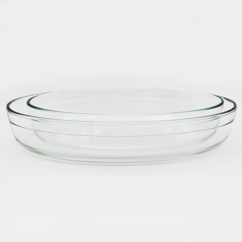 Oval Glass Chicken Baking Dish Pan