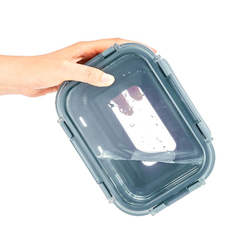 Glass Food Container With Silicon Wrap