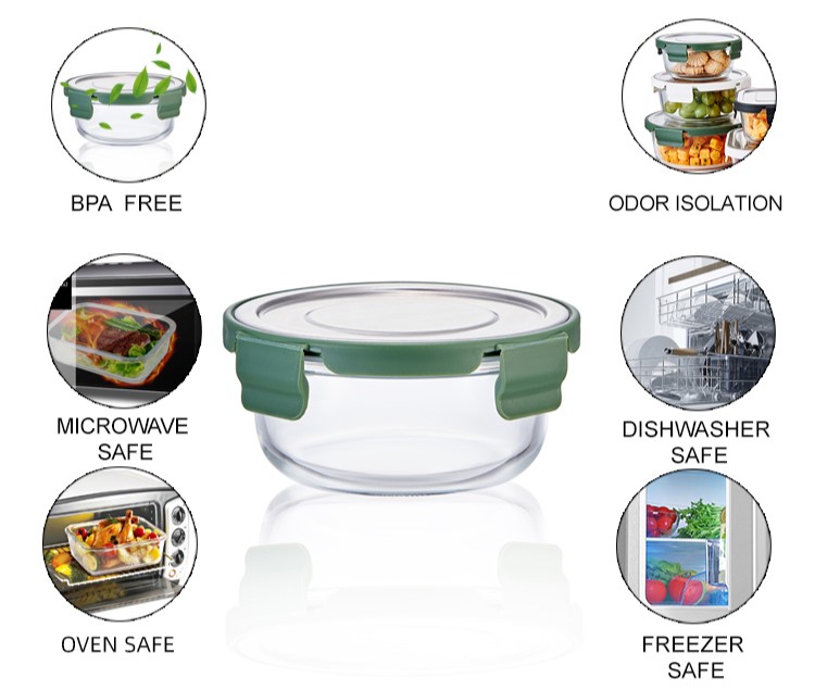 Glass Storage Containers With Stainless Steel Lids