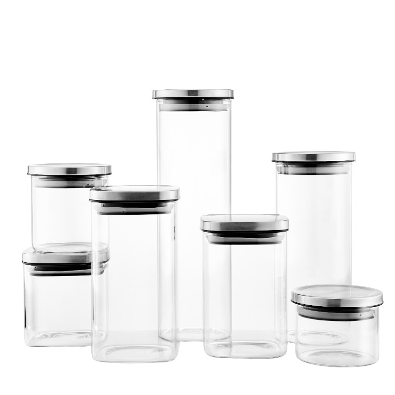 Glass Jars With Stainless Steel Lid