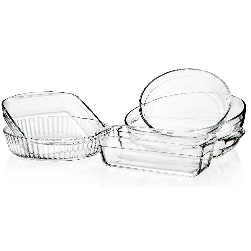 Rectangular Round Glass Baking Dish