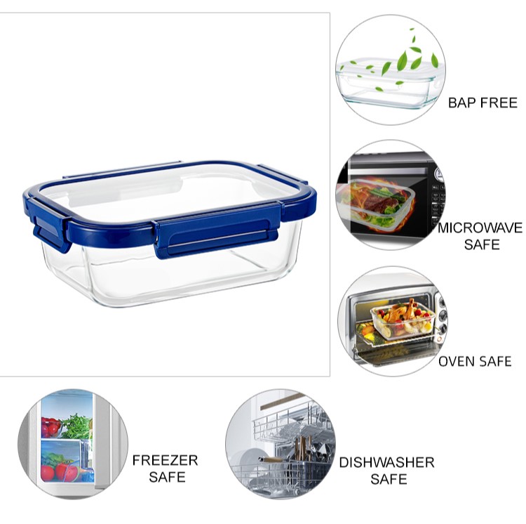 Glass Lid Glass Lunch Containers
