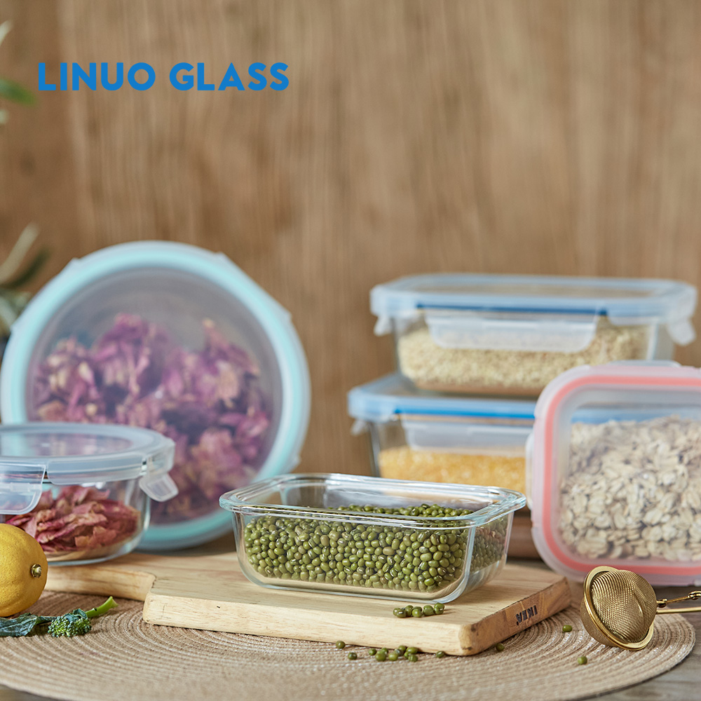 Container Glass Front Glass Storage Containers For Food Manufacturer_Wholesaler_Supplier ...