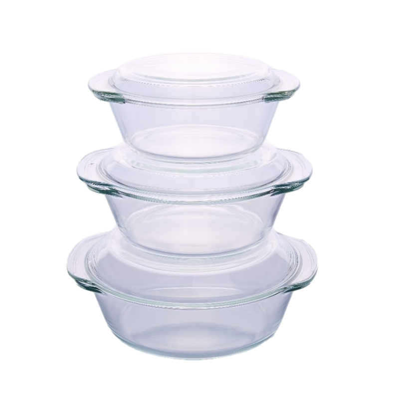 Round Glass Casserole Dish With Lid