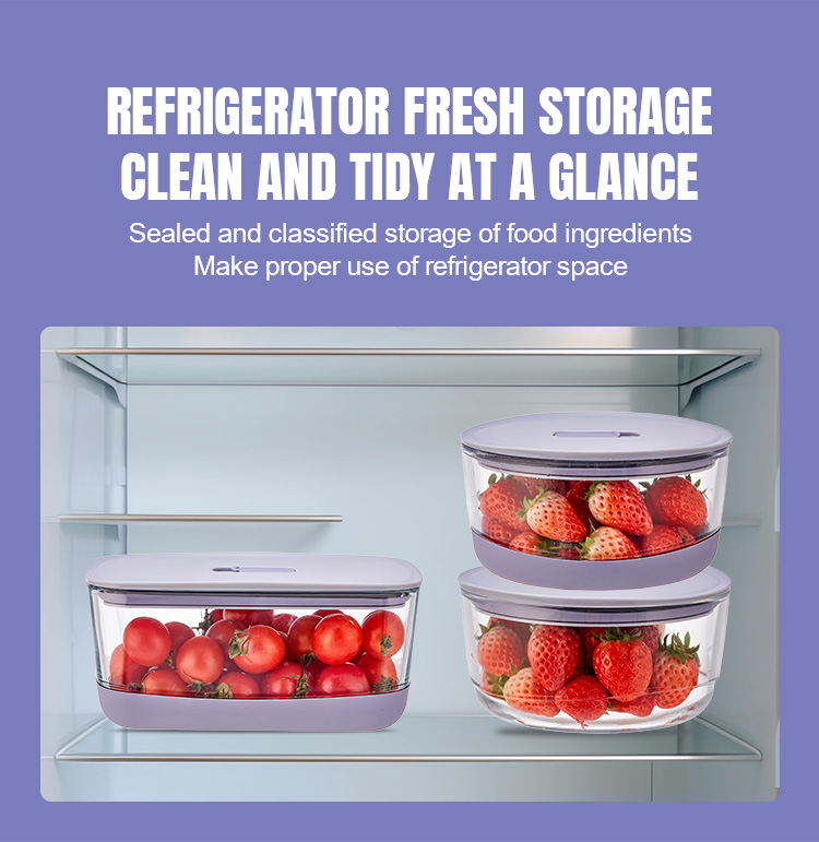 Stackable Non-Slip Glass Containers With Silicone Mat