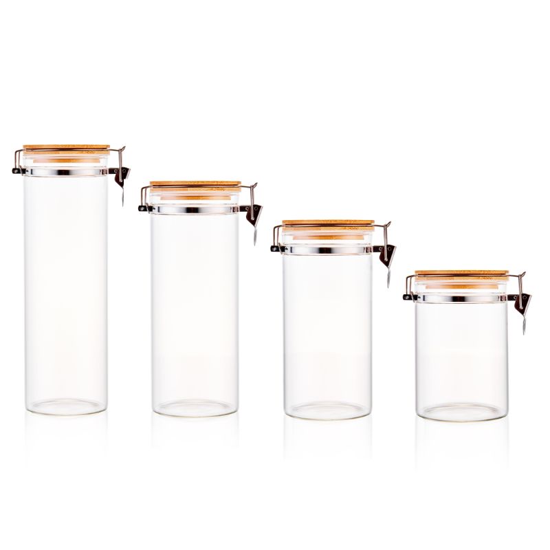 Pantry Food Glass Jars With Lids Wholesale