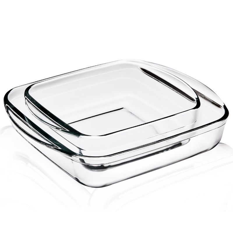 Square Glass Baking Pans Dishes Trays
