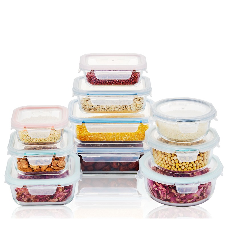 Container Glass Front Glass Storage Containers For Food Manufacturer_Wholesaler_Supplier ...