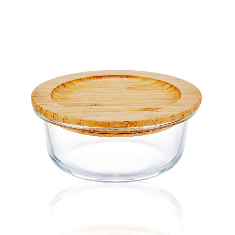 Bamboo Lid Glass Lunch Box