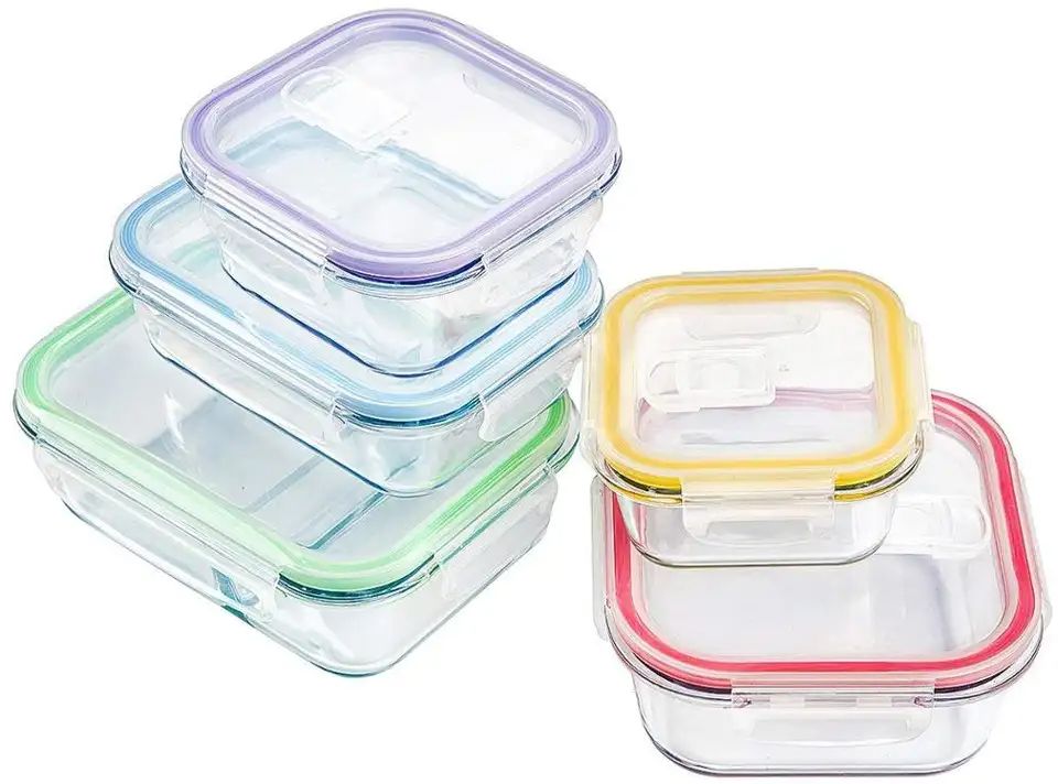 Airtight Glass Food Container With Vent Lid
