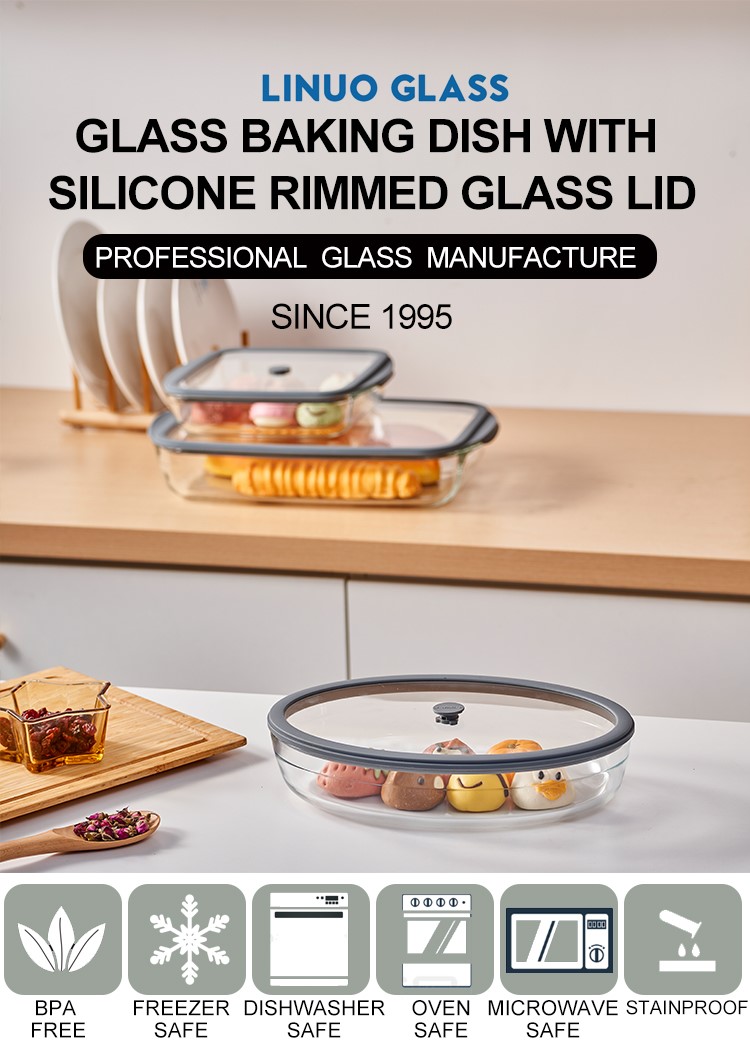 Glass Baking Dish With Glass Cover