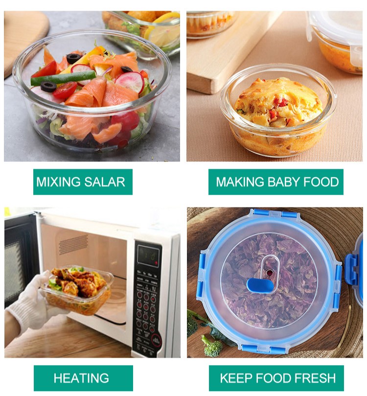 Clear Glass Food Storage Containers