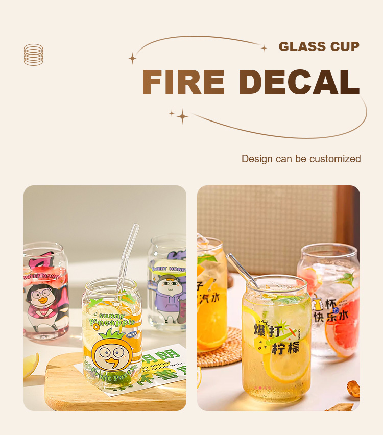 Beer Can Borosilicate Glass Cups