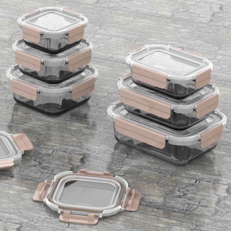 Glass Food Lunch Containers With Lids Manufacturer_Wholesaler_Supplier