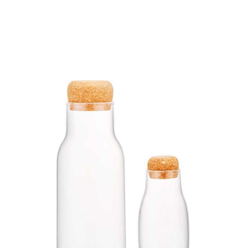 Glass Jars Bottle With Cork Lids