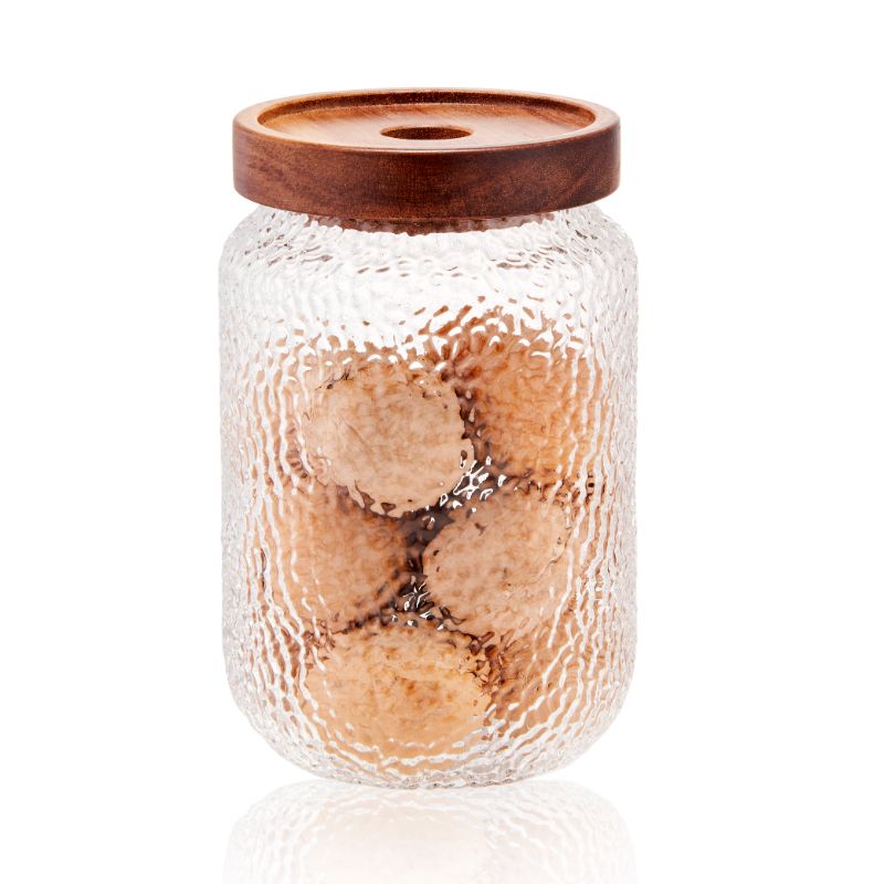 Airtight Bamboo Lid Glass Jar