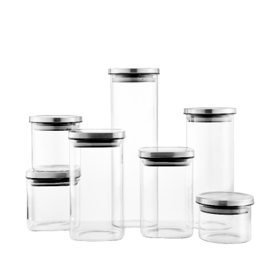 Glass Jars With Stainless Steel Lid